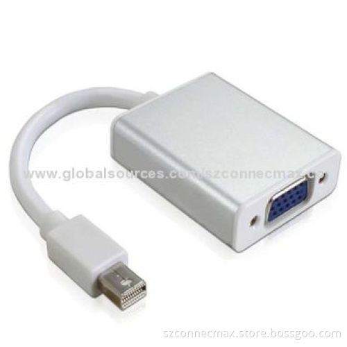 Mini DisplayPort Adapter to VGA Converter, Aluminum Case, 225MHz/2.25Gbps/channel Bandwidth